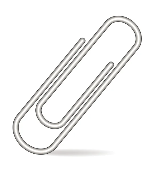 Icono de clip de acero para varios diseños — Vector de stock