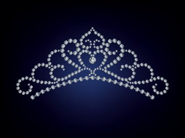 The Diamond tiara isolate object clipart
