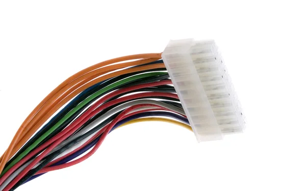 stock image Wires and connectors for computer audio video