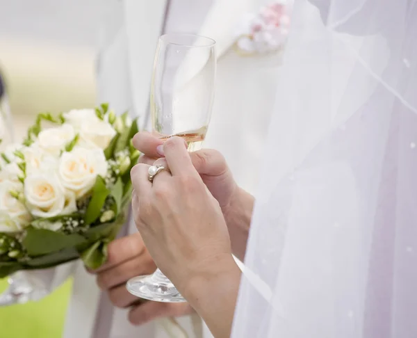Bruid Opwekt Voor Ceremonie — Stockfoto