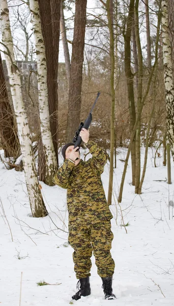 Muž na lovu — Stock fotografie