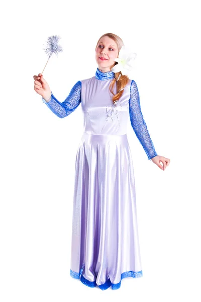 Sihirli peri gibi giyinmiş kız — Stok fotoğraf