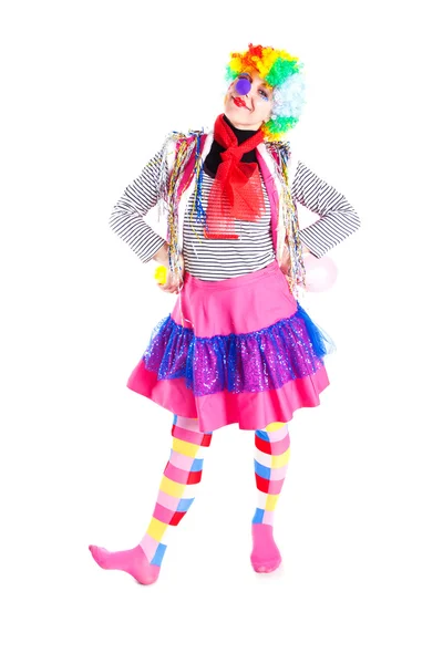 Chica en trajes de carnaval brillante — Foto de Stock