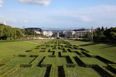 Parque Eduardo VII in Lisbon clipart