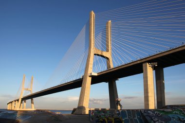 ponte vasco da gama Lizbon Avrupa'nın en uzun köprüsü olan