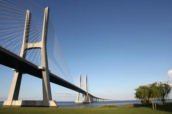 Ponte Vasco Gama Lisbon Longest Bridge Europe — Stock Photo, Image