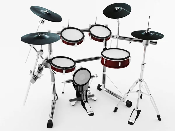 3D барабани, ізольовані Стокове Фото