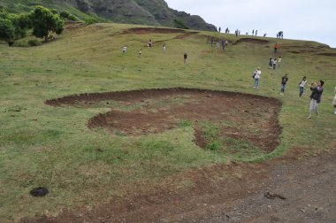 Godzilla's footprint on film location in Hawaii clipart