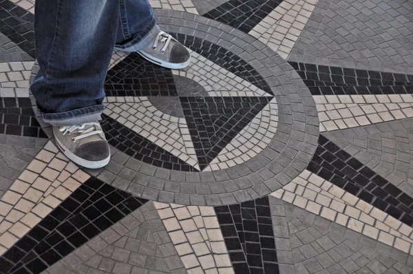 Floor tiles mosaic — Stock Photo, Image