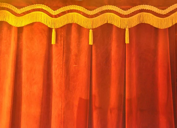 Theater stage curtain — Stock Photo, Image