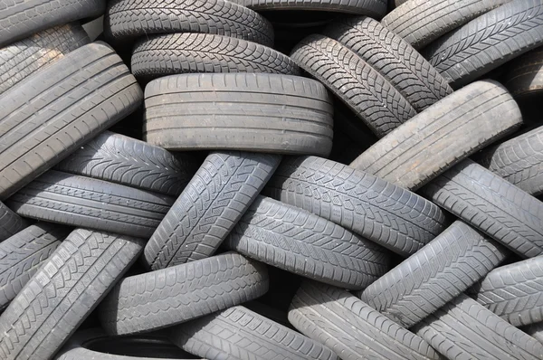 Worn tyres — Stock Photo, Image