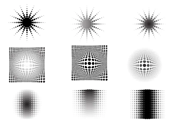 9 décoloration circulaire 6 — Image vectorielle