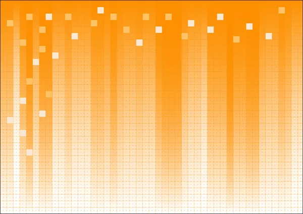 Arancione Dissolvenza Business Graphic Con Punti Suqares Sovrapposti — Vettoriale Stock