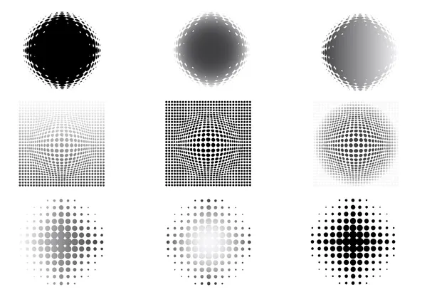 9 décoloration circulaire — Image vectorielle