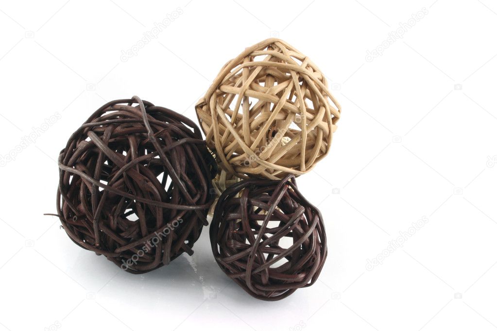 Wooden Potpourri Balls — Stock Photo © PokerMan 4884254