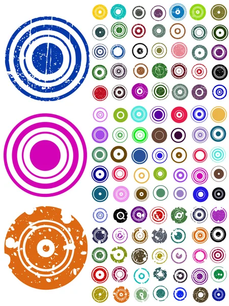 105 elementos del círculo vectorial — Archivo Imágenes Vectoriales