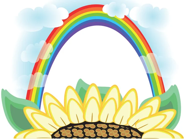 Květina Rainbow — Stockový vektor