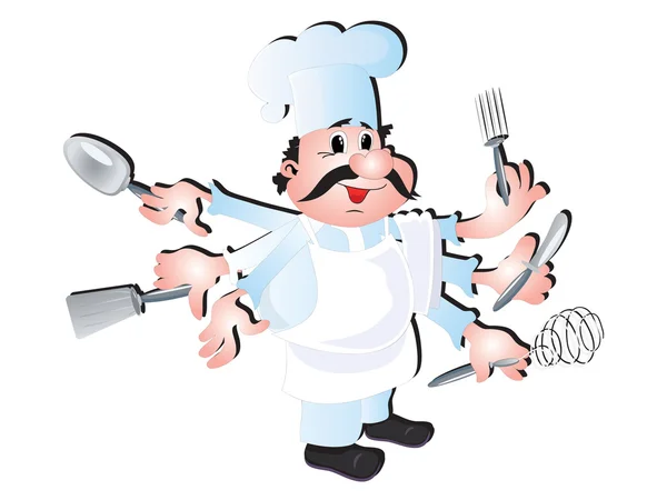 Profesyonel aşçı — Stok Vektör