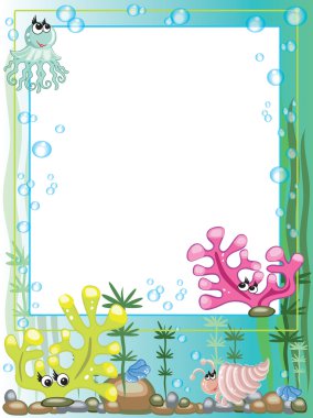 Sea frame clipart