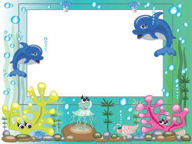 Sea frame clipart