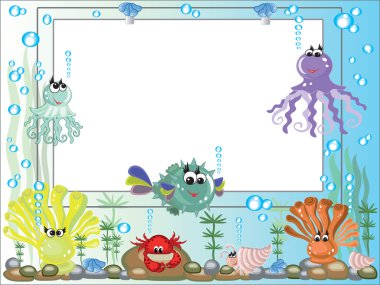 Sea frame clipart