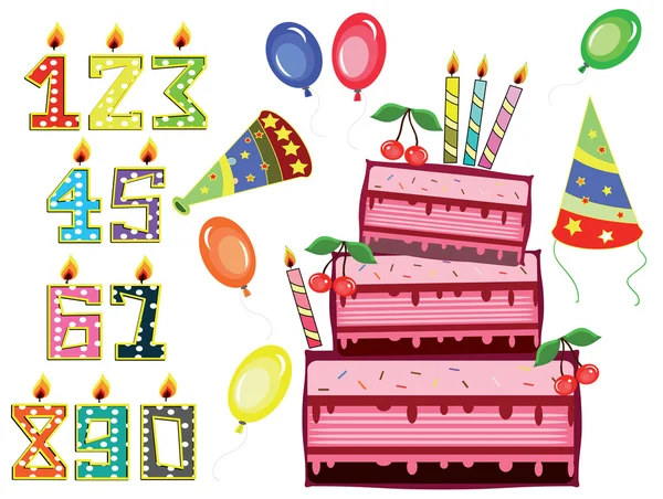 Birthday set — Stock Photo, Image