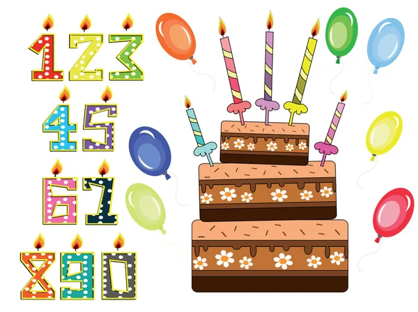 Birthday set — Stock Photo, Image