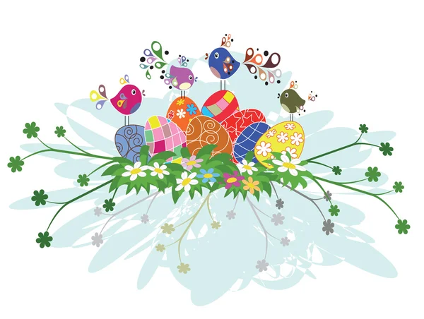 Húsvéti dekoráció — Stock Vector