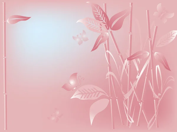 Fondo de bambú rosas bonitas — Foto de Stock