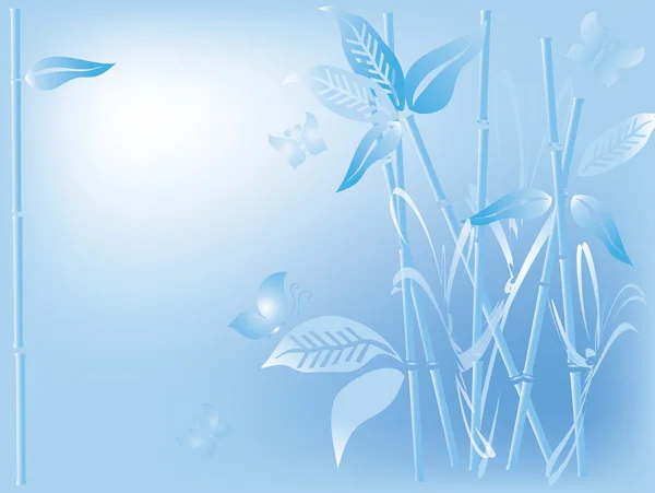 Bamboe achtergrond, blauw — Stockfoto