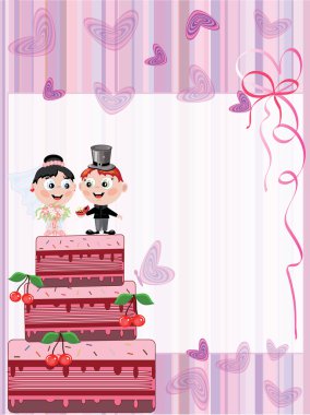 Wedding card clipart