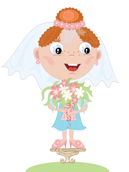 Bride ,cartoon — Stock Photo, Image