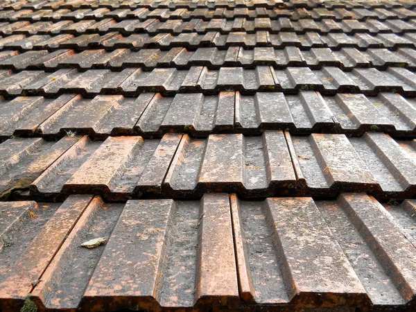 旧屋根瓦背景 — ストック写真