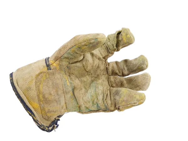 stock image Isolated work gloves, stained with paint