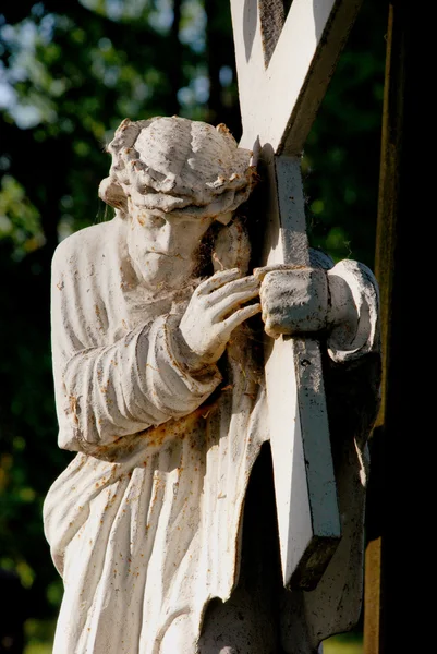 Jesus carrying cross — Stock Photo, Image