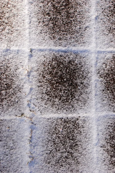 雪に覆われたタイル — ストック写真