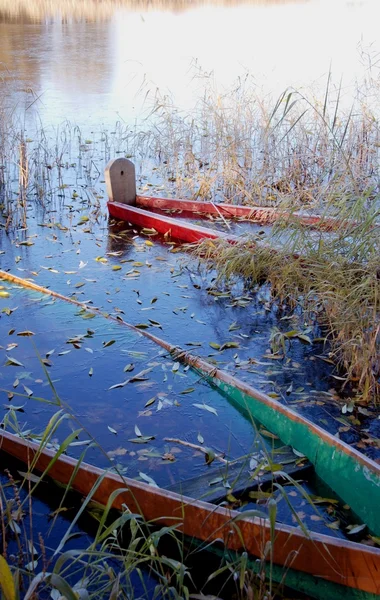Barche congelate . — Foto Stock