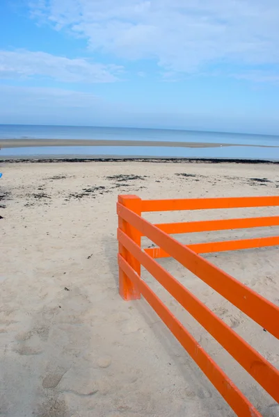 Orange decorative fence — Stock Photo, Image