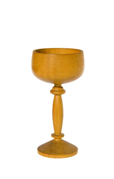 Carved wooden glass — Stock Photo, Image