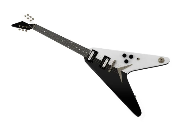 Wizualizacji Komputerowych Rock Gitara Tle — Zdjęcie stockowe