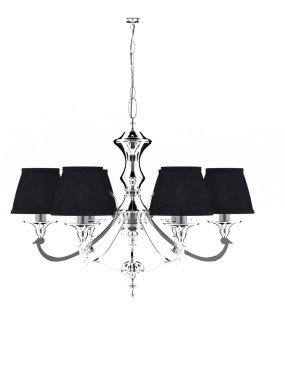 computer visualization black chandeliers, isolated on a white background clipart