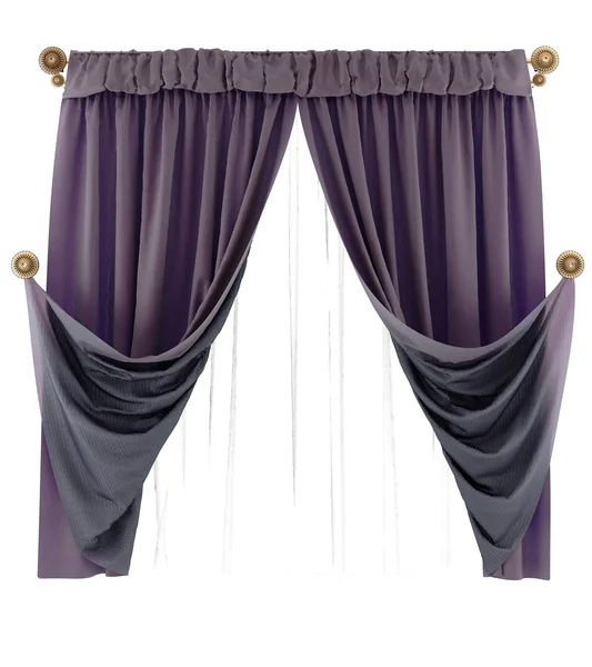 Velvet curtains — Stock Photo, Image