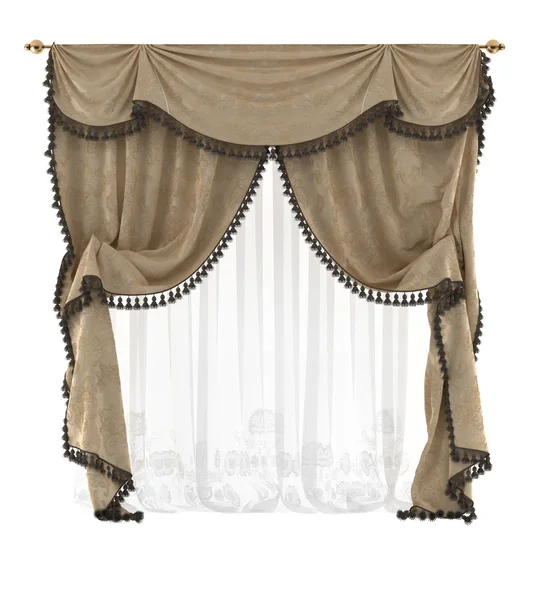 Velvet curtains — Stock Photo, Image