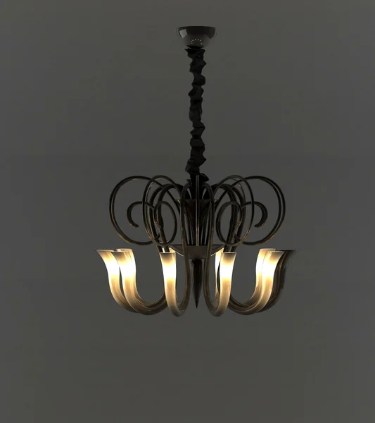 Black chandeliers — Stock Photo, Image