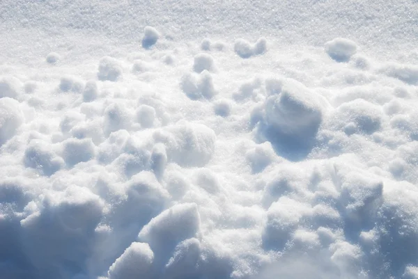 Bliska Tekstury Śniegu Zimie — Zdjęcie stockowe