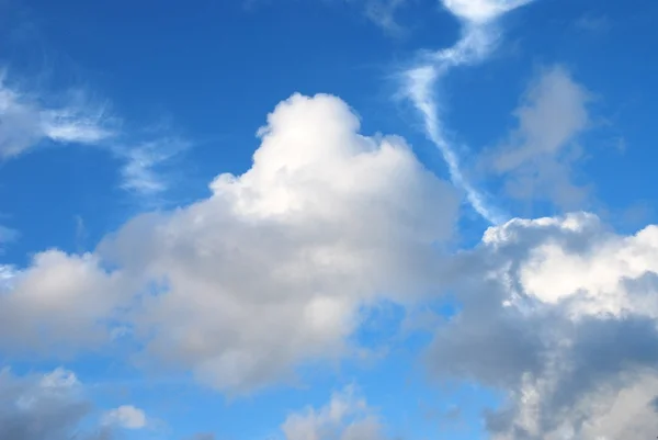 Weergave Blauwe Wolken Hemel — Stockfoto