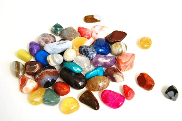 stock image Close up isolated color stones