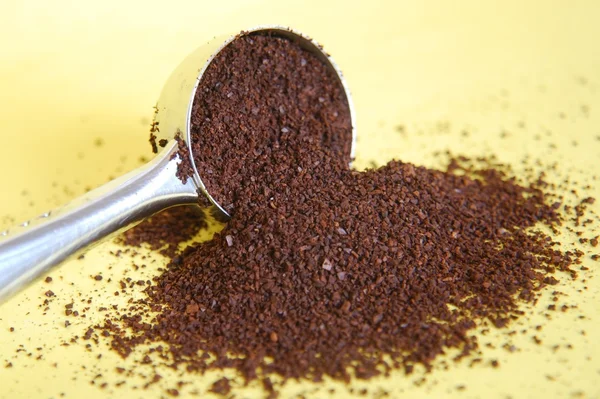 stock image Coffee granules witn spoon