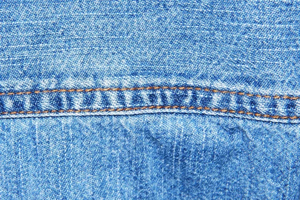 Primo Piano Materiale Jeans — Foto Stock