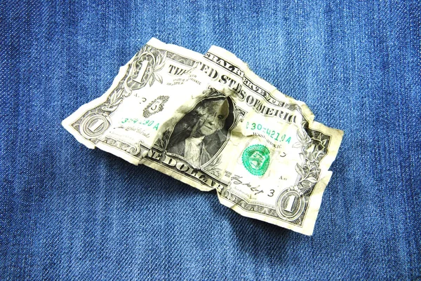 Υλικό Τζιν Ένα Δολάριο — Φωτογραφία Αρχείου